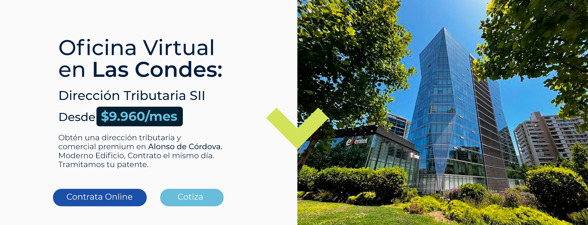oficina virtual las condes desde $9960 al mes cotizar